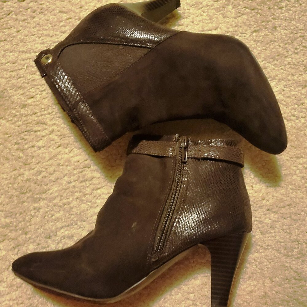 Karen Scott Brown booties 7